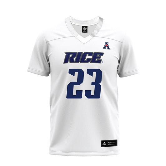 Rice - NCAA Football : Payton Matthews - White AAC Premium Football Jersey-0