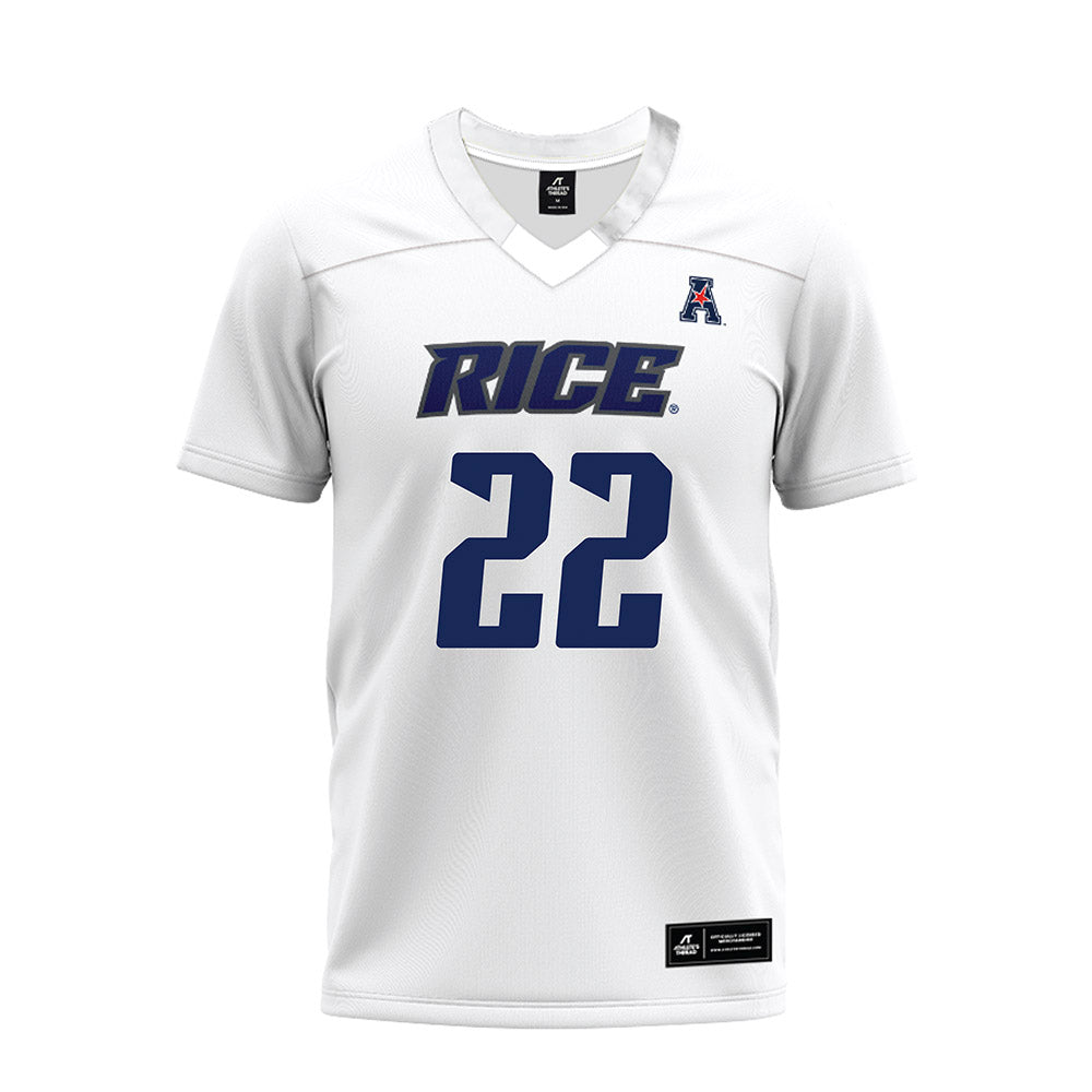 Rice - NCAA Football : Ryan Guillo - White AAC Premium Football Jersey