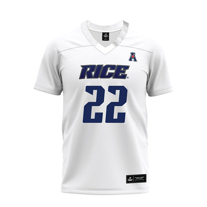 Rice - NCAA Football : Ryan Guillo - White AAC Premium Football Jersey