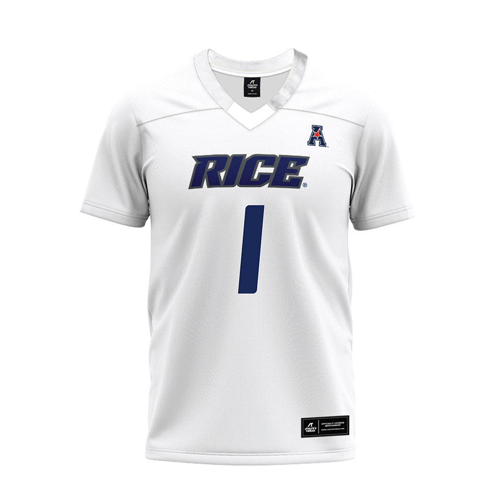 Rice - NCAA Football : Sean Fresch - White AAC Premium Football Jersey