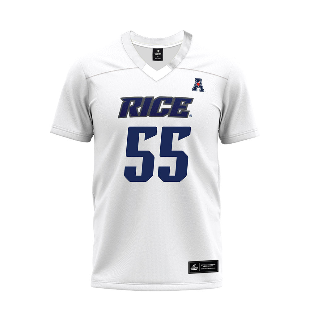Rice - NCAA Football : Netane Fehoko - White AAC Premium Football Jersey-0