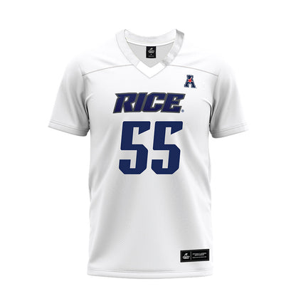 Rice - NCAA Football : Netane Fehoko - White AAC Premium Football Jersey-0