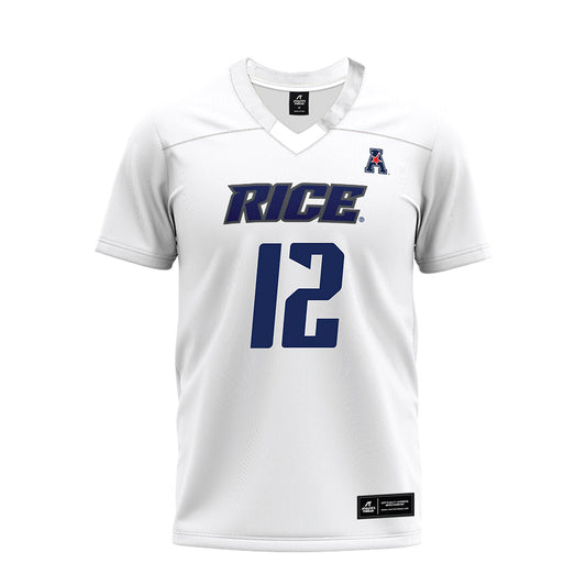 Rice - NCAA Football : AJ Padgett - White AAC Premium Football Jersey