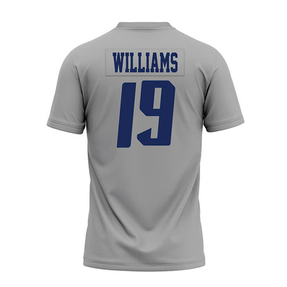 Rice - NCAA Football : Jeremiah Williams - Mid Grey AAC Premium Football Jersey-1