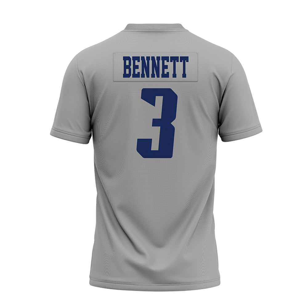 Rice - NCAA Football : Coleman Bennett - Mid Grey AAC Premium Football Jersey