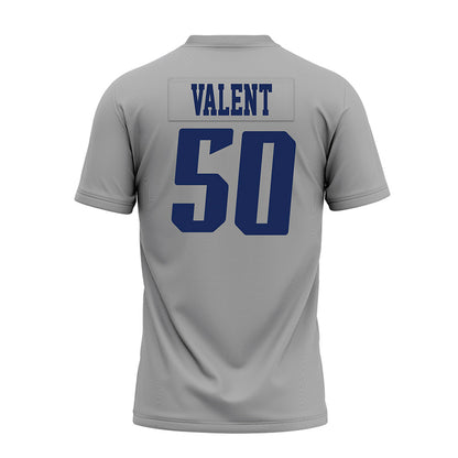 Rice - NCAA Football : Patrick Valent - Mid Grey AAC Premium Football Jersey