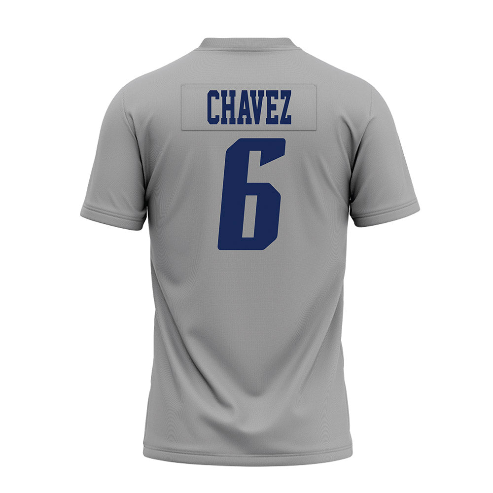 Rice - NCAA Football : Jo Chavez - Mid Grey AAC Premium Football Jersey-1