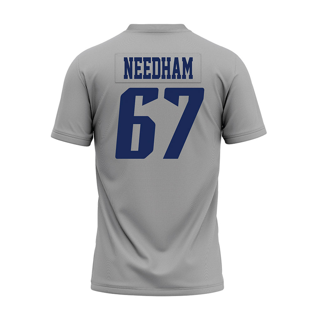 Rice - NCAA Football : Luke Needham - Mid Grey AAC Premium Football Jersey-1