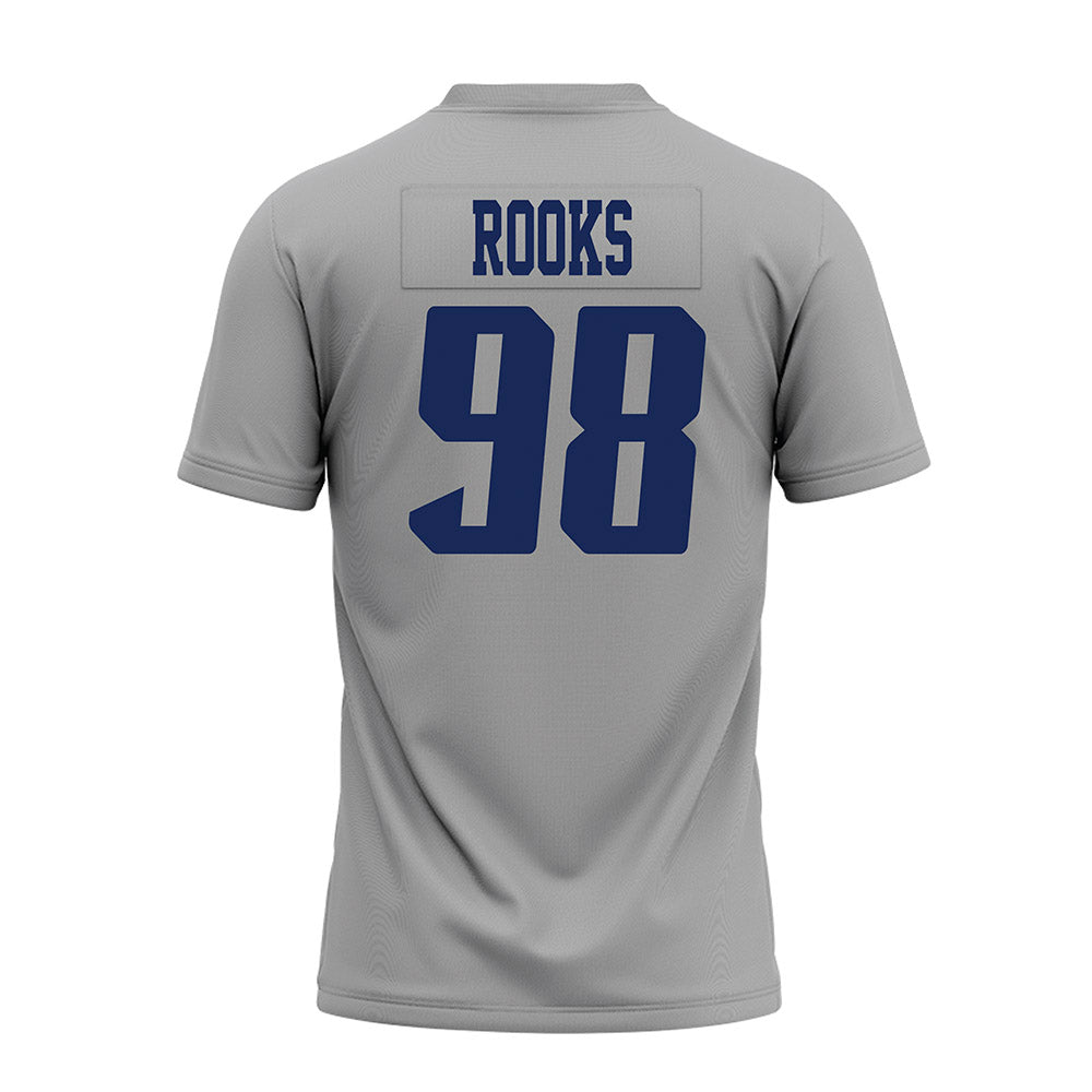 Rice - NCAA Football : Robert Rooks - Mid Grey AAC Premium Football Jersey-1