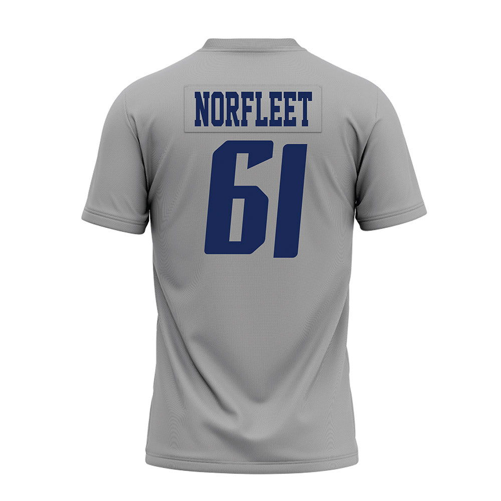 Rice - NCAA Football : Trace Norfleet - Mid Grey AAC Premium Football Jersey