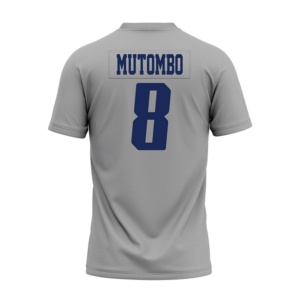 Rice - NCAA Football : Joseph Mutombo - Mid Grey AAC Premium Football Jersey-1