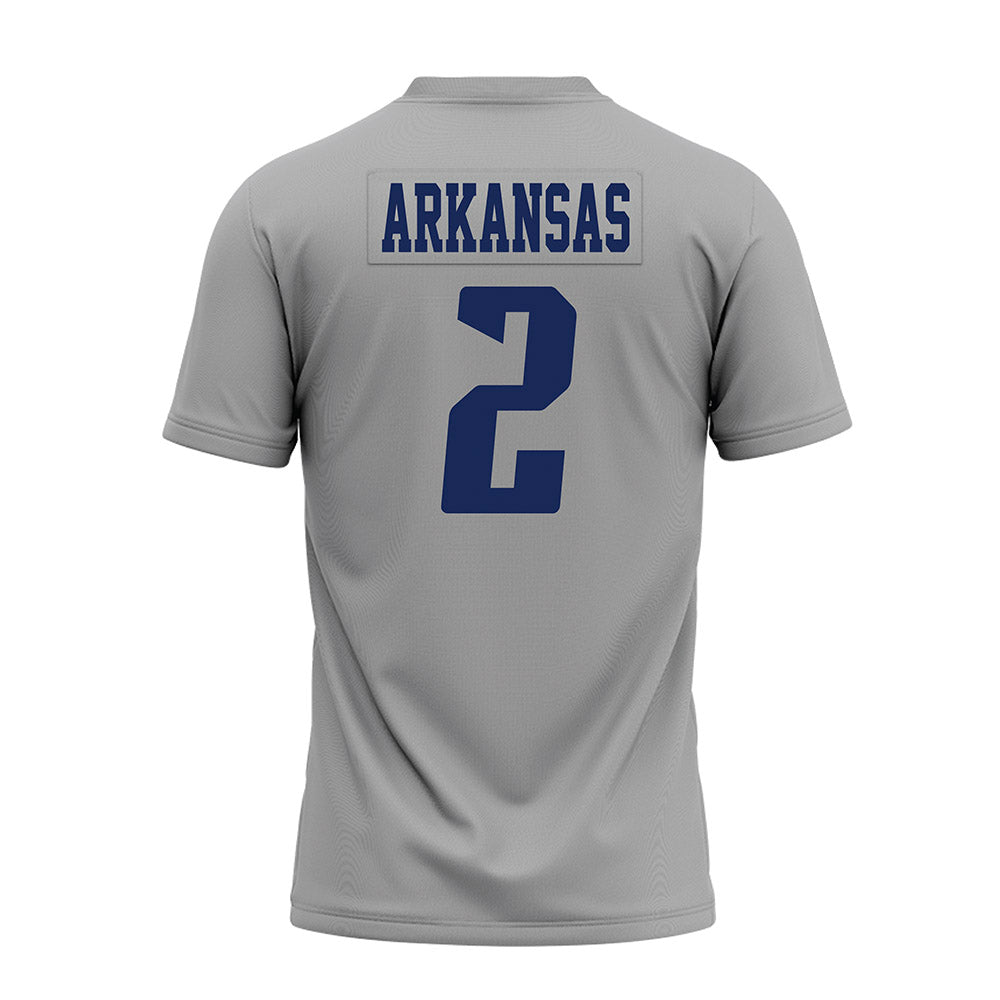 Rice - NCAA Football : DJ Arkansas - Mid Grey AAC Premium Football Jersey