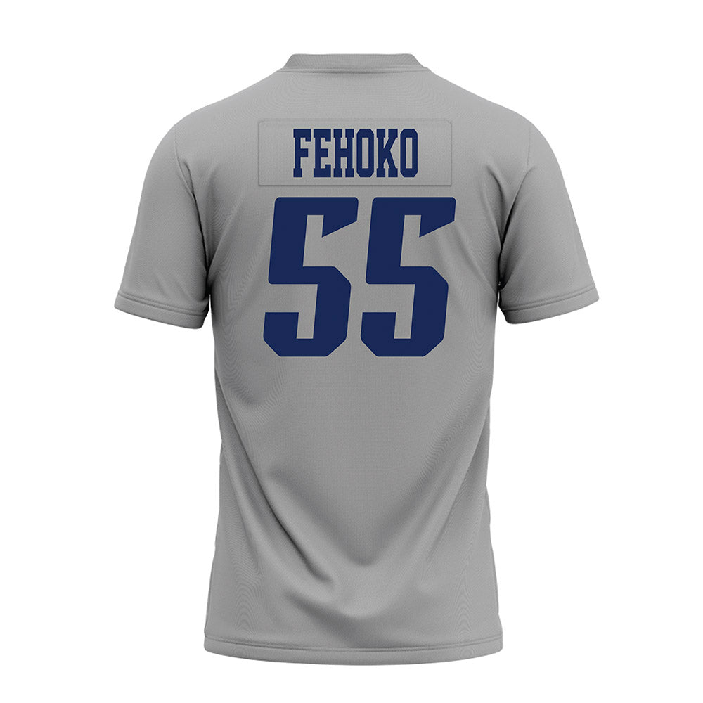 Rice - NCAA Football : Netane Fehoko - Mid Grey AAC Premium Football Jersey-1