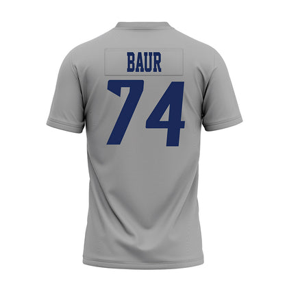 Rice - NCAA Football : Brad Baur - Mid Grey AAC Premium Football Jersey