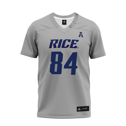 Rice - NCAA Football : Ethan Powell - Mid Grey AAC Premium Football Jersey