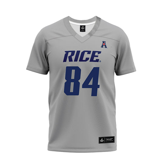 Rice - NCAA Football : Ethan Powell - Mid Grey AAC Premium Football Jersey