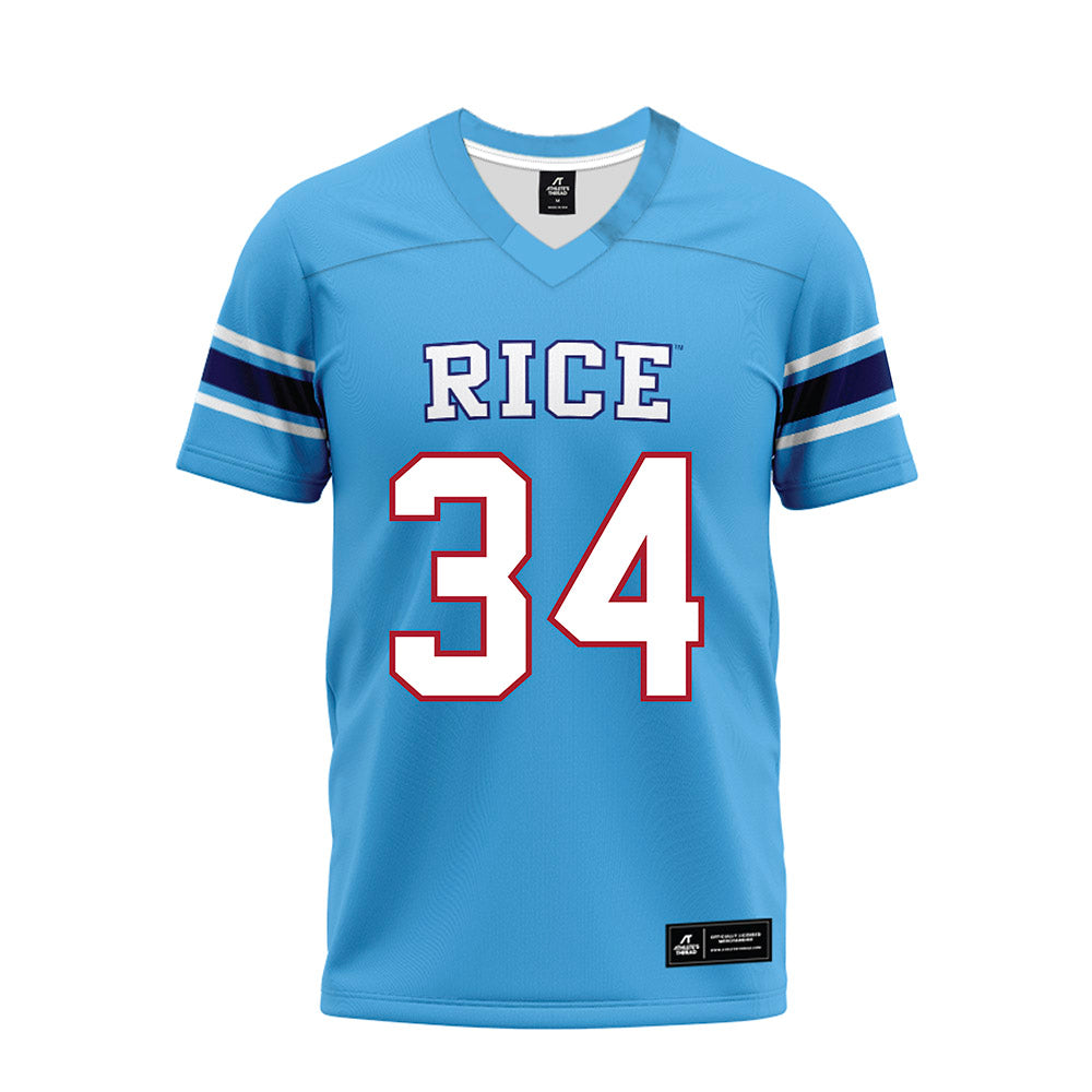 Rice - NCAA Football : Kaleb Blanton - Premium Football Jersey-0