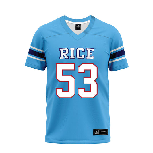 Rice - NCAA Football : Luke Miller - Premium Football Jersey-0