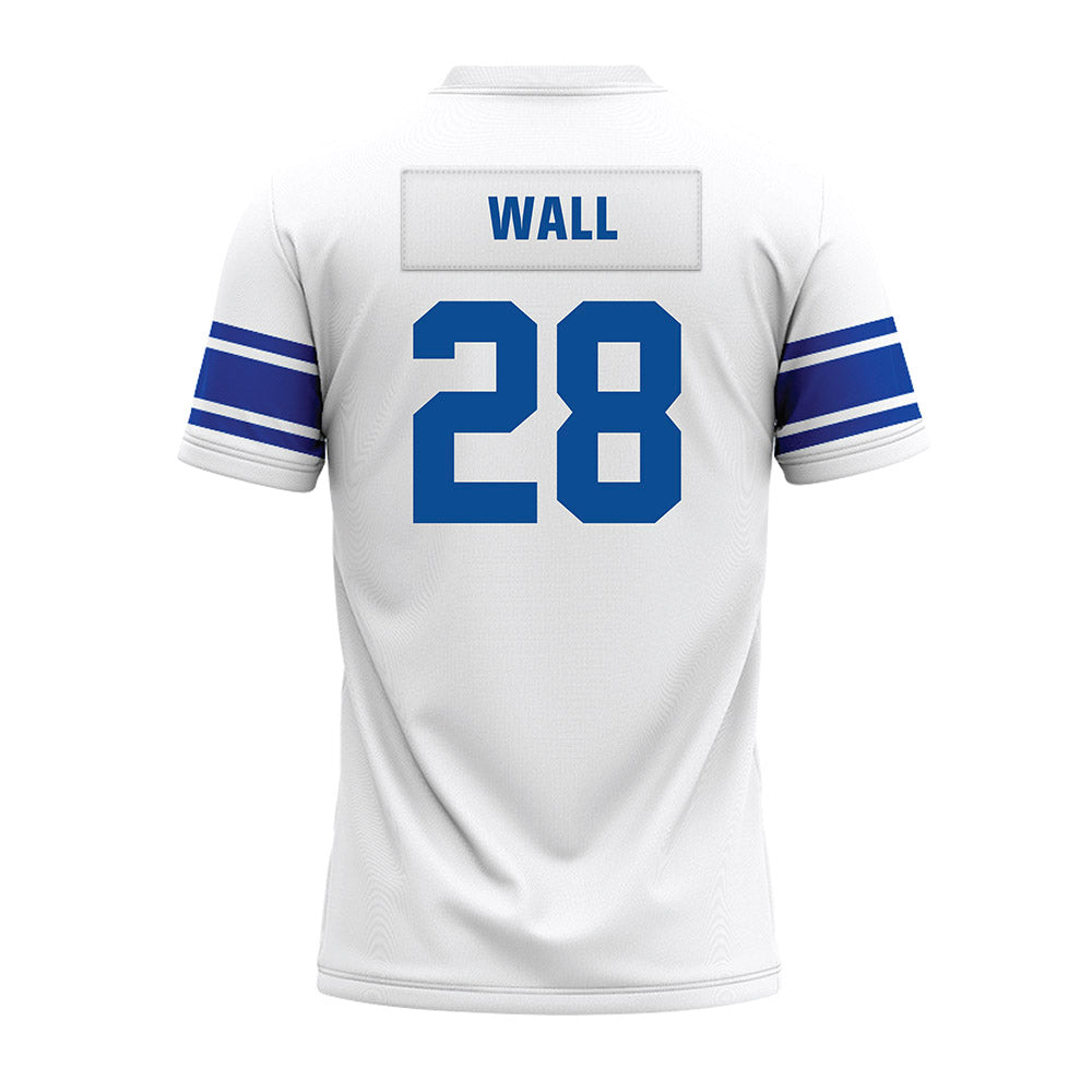 BYU - NCAA Football : Tanner Wall - White Premium Football Jersey