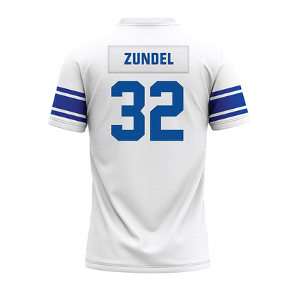 BYU - NCAA Football : Will Zundel - White Premium Football Jersey