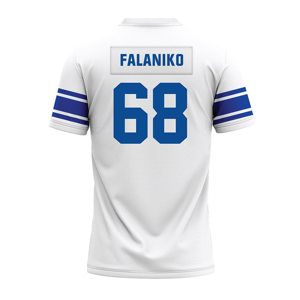 BYU - NCAA Football : Peter Falaniko - White Premium Football Jersey