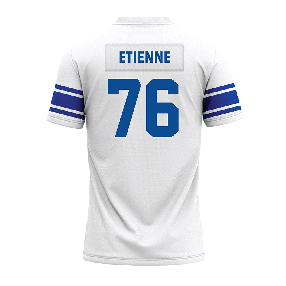 BYU - NCAA Football : Caleb Etienne - White Premium Football Jersey