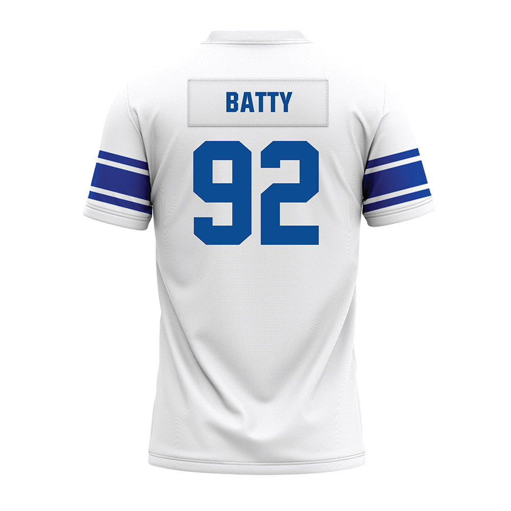 BYU - NCAA Football : Tyler Batty - White Premium Football Jersey