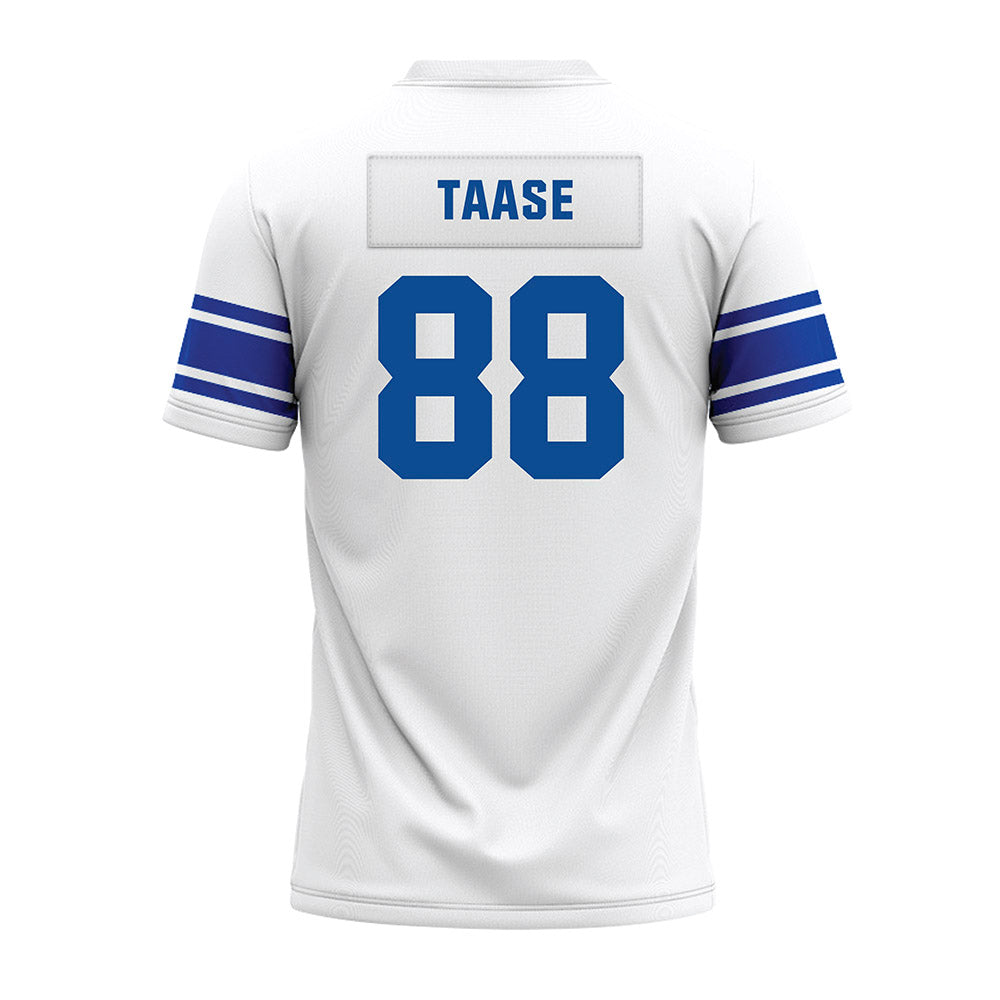 BYU - NCAA Football : Mataava Taase - White Premium Football Jersey