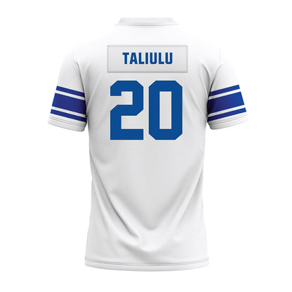 BYU - NCAA Football : Marquis Taliulu - White Premium Football Jersey