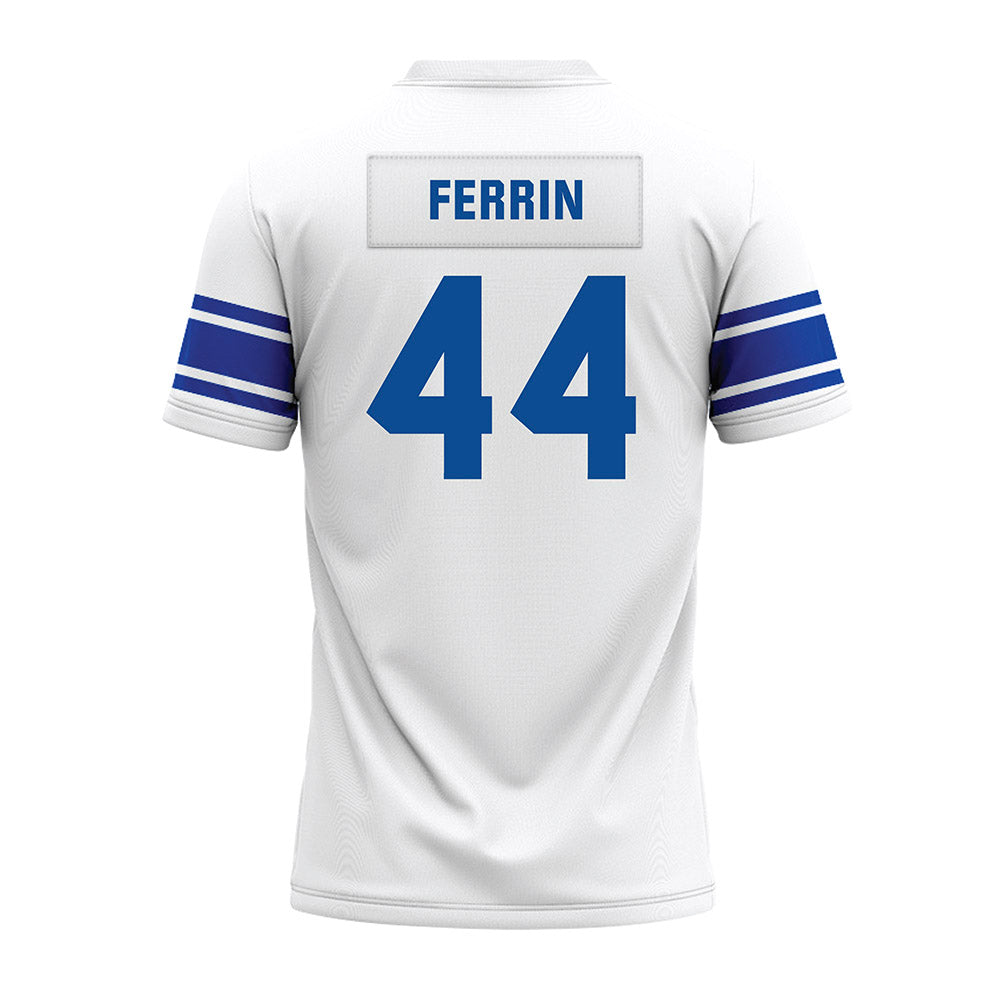 BYU - NCAA Football : Will Ferrin - White Premium Football Jersey