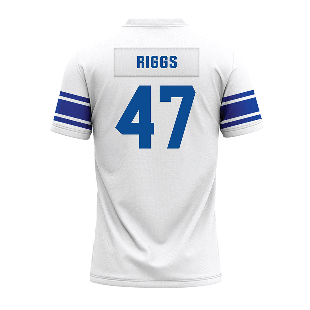 BYU - NCAA Football : Dalton Riggs - White Premium Football Jersey