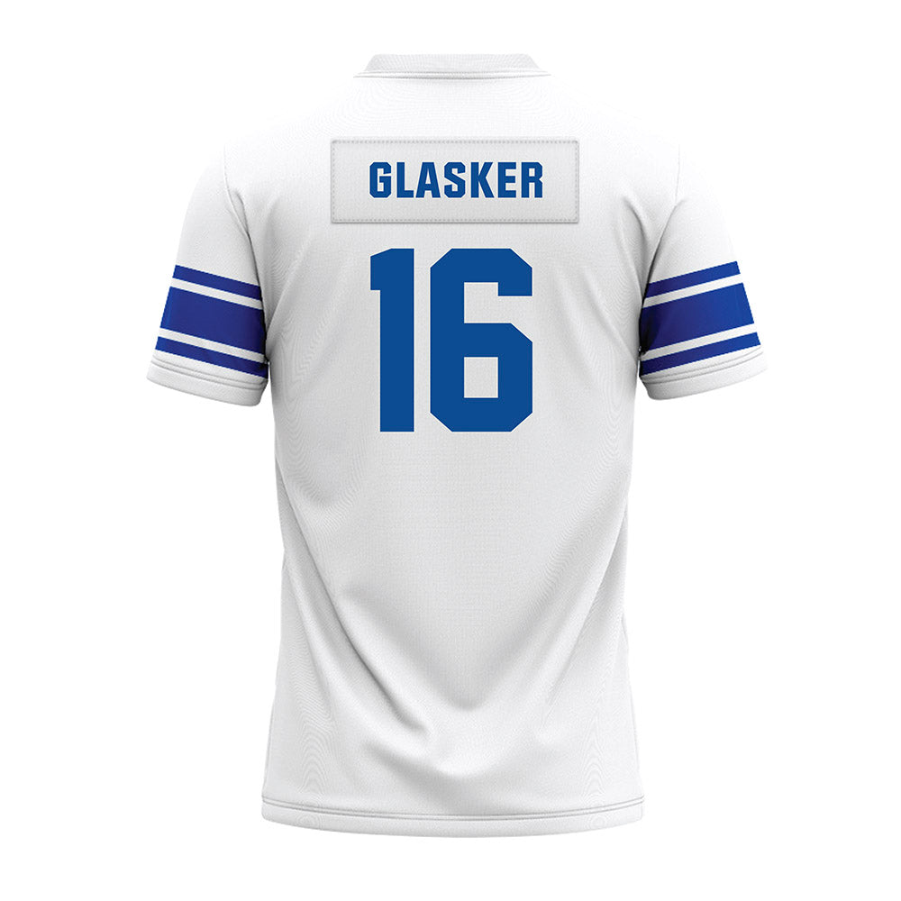 BYU - NCAA Football : Isaiah Glasker - White Premium Football Jersey