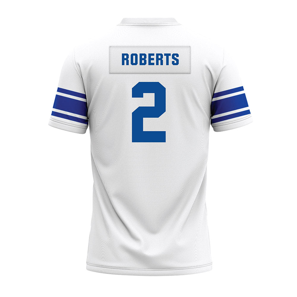 BYU - NCAA Football : Chase Roberts - White Premium Football Jersey