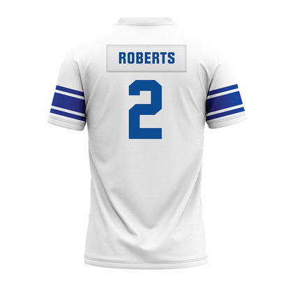 BYU - NCAA Football : Chase Roberts - White Premium Football Jersey