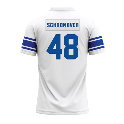 BYU - NCAA Football : Bodie Schoonover - White Premium Football Jersey