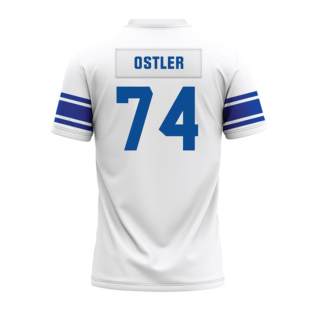 BYU - NCAA Football : Trevin Ostler - White Premium Football Jersey