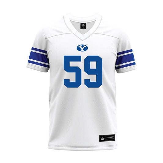 BYU - NCAA Football : Logan Lutui - White Premium Football Jersey