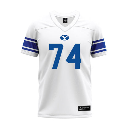 BYU - NCAA Football : Trevin Ostler - White Premium Football Jersey