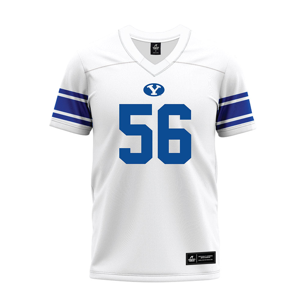 BYU - NCAA Football : Jake Eichorn - White Premium Football Jersey