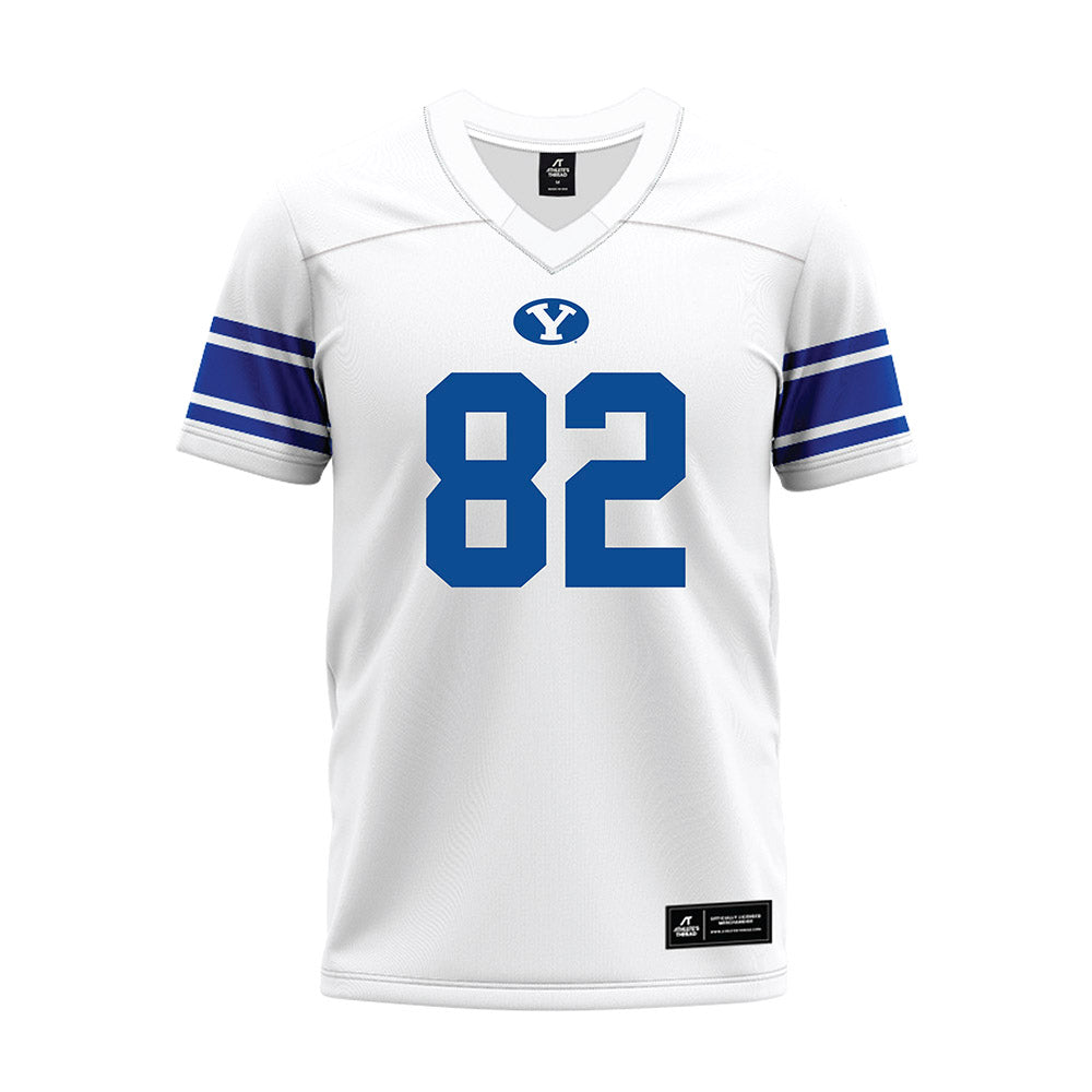 BYU - NCAA Football : Parker Kingston - White Premium Football Jersey