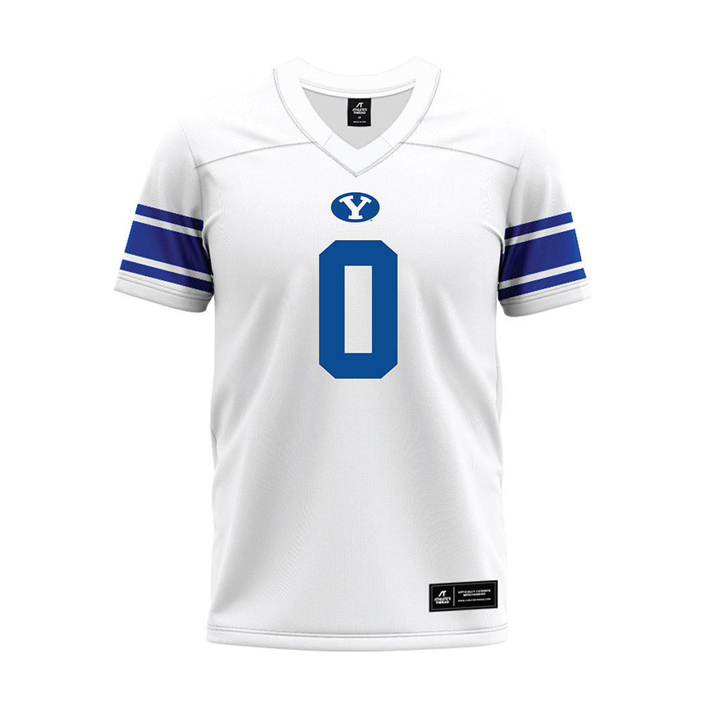 BYU - NCAA Football : Jakob Robinson - White Premium Football Jersey