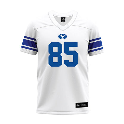 BYU - NCAA Football : Anthony Olsen - White Premium Football Jersey