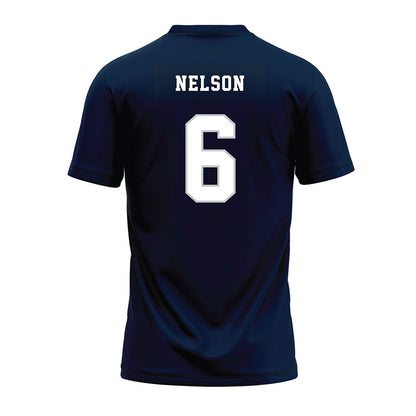 Samford - NCAA Football : Jalen Nelson - Navy Premium Football Jersey