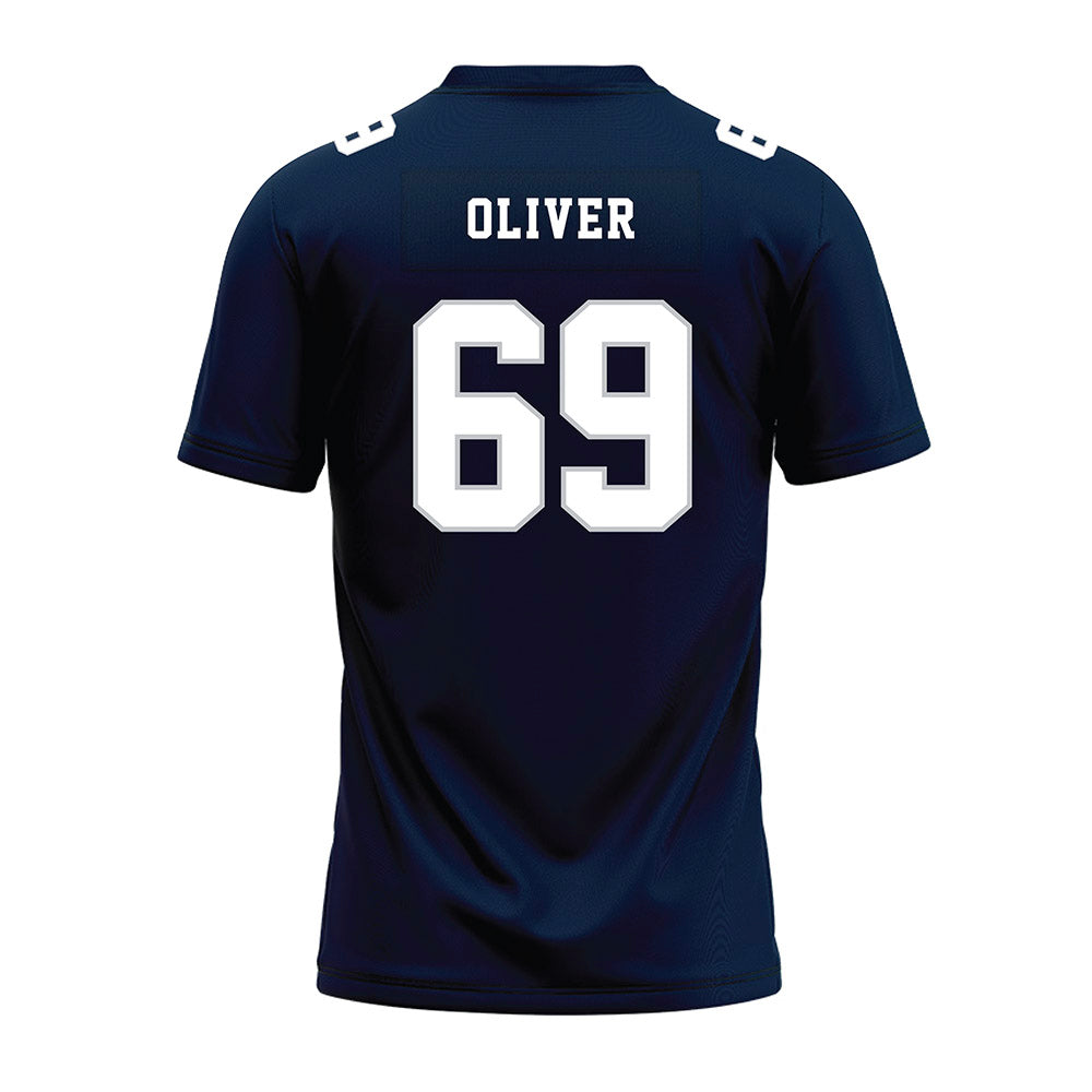 Samford - NCAA Football : JP Oliver - Navy Premium Football Jersey