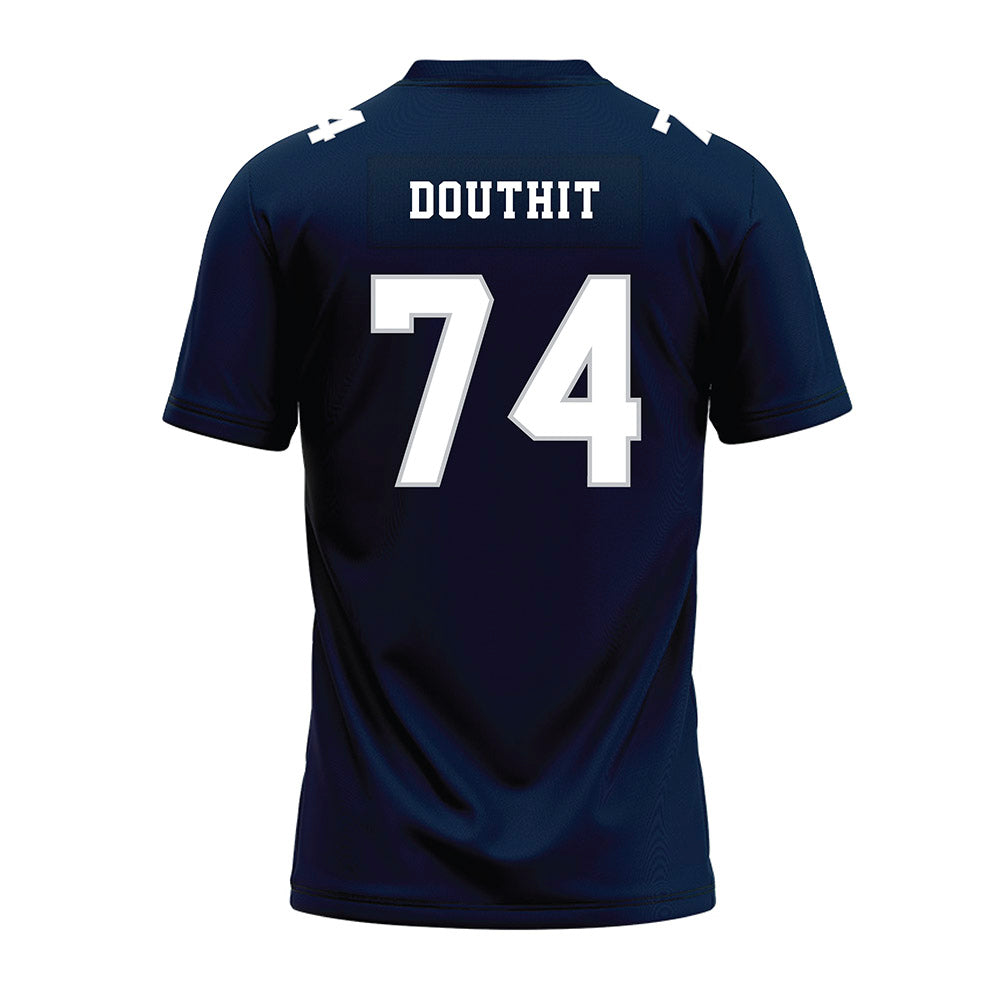 Samford - NCAA Football : Tyler Douthit - Navy Premium Football Jersey