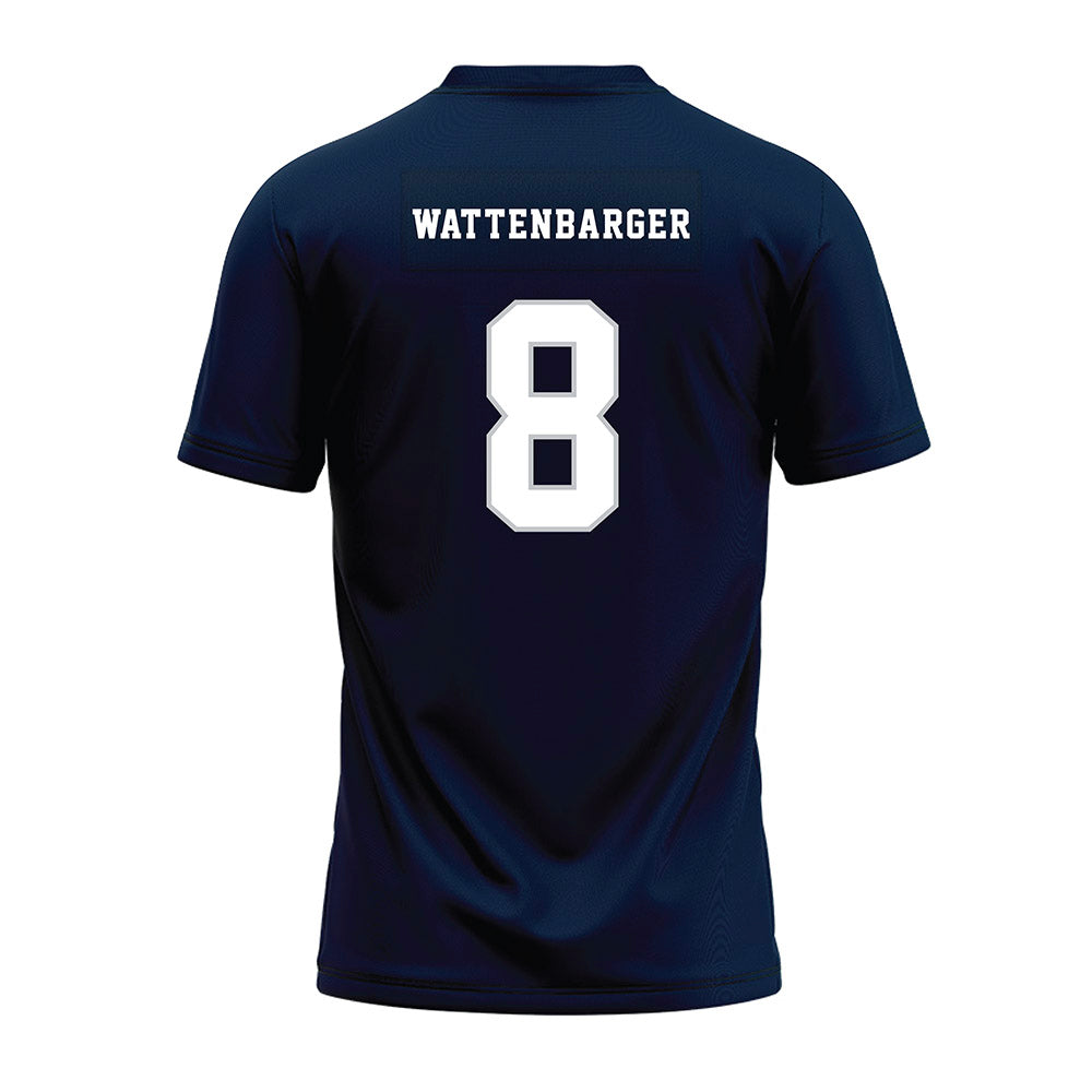 Samford - NCAA Football : Luke Wattenbarger - Navy Premium Football Jersey