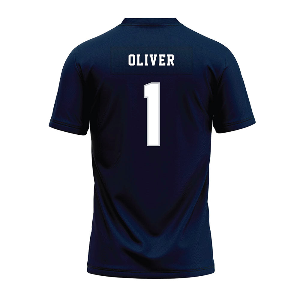 Samford - NCAA Football : Ryan Oliver - Navy Premium Football Jersey