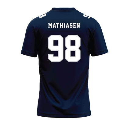 Samford - NCAA Football : Joshua Mathiasen - Navy Premium Football Jersey