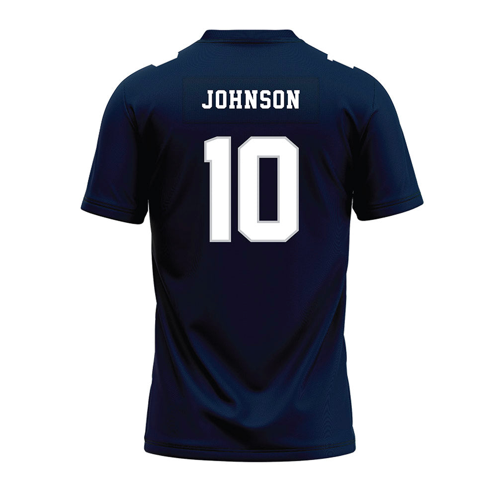 Samford - NCAA Football : Aj Johnson - Navy Premium Football Jersey-1