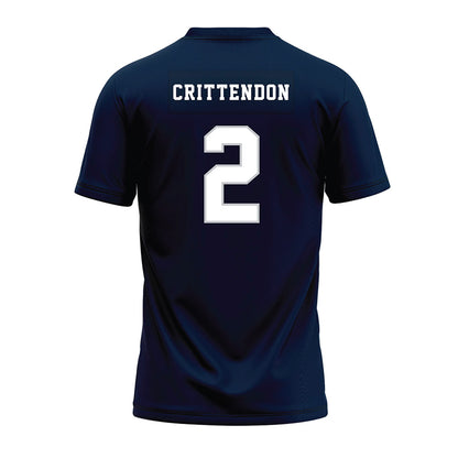 Samford - NCAA Football : Quincy Crittendon - Navy Premium Football Jersey